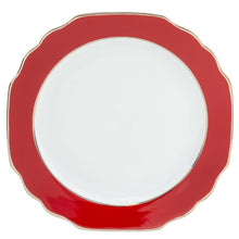  Ultra-White Georgian ColorSheen Red - Platinum Banding - Bread and Bread and Butter Plate - Pickard China - UGCSREP-009-GA