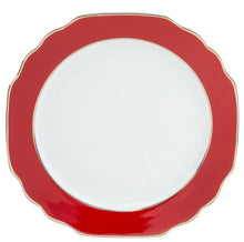  Ultra-White Georgian ColorSheen Red - Platinum Banding - Dinner Plate - Pickard China - UGCSREP-001-GA