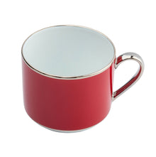  Ultra-White Georgian ColorSheen Red - Platinum Banding - Teacup - Pickard China - UGCSREP-012-CN