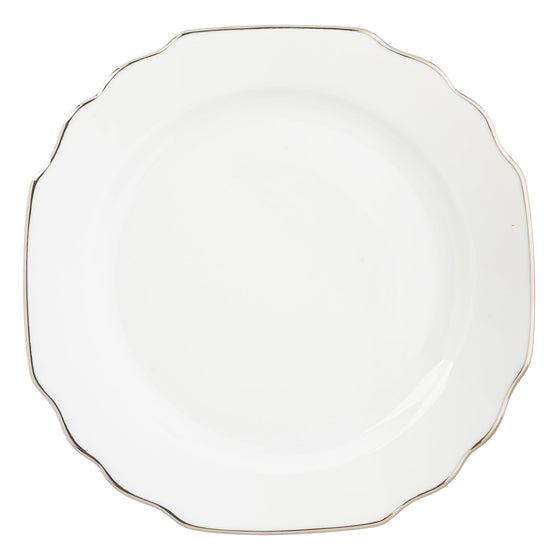 Ultra-White Georgian Platinum Dinner - Pickard China - UGEOPAL-001-GA
