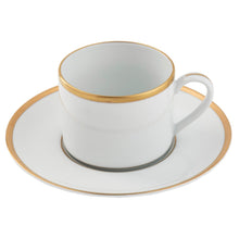  Ultra-White Signature Gold No Monogram Can Teacup Saucer - Pickard China - USIGONM-019-CN