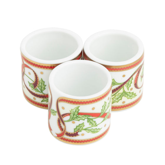 Ultra-White Winter Festival Napkin Ring - Pickard China - UWINFEG-177-FY