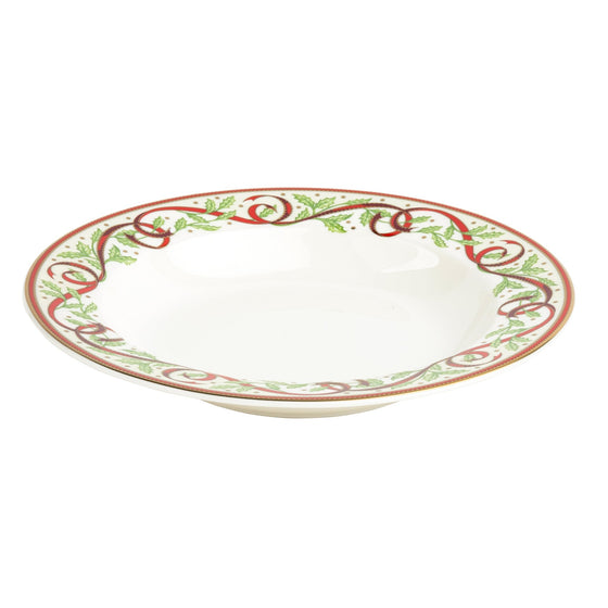 Ultra-White Winter Festival Soup Plate - Pickard China - UWINFEG-024-SP
