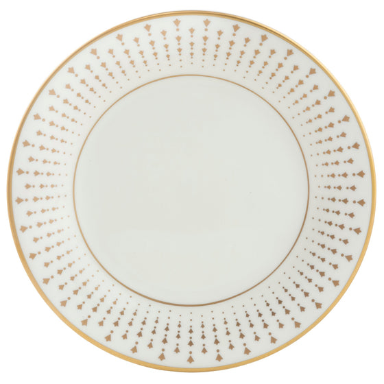 White Constellation Gold Salad Plate - Pickard China - WCONGOL-005-TR