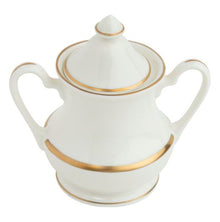  White Signature Gold No Monogram Barbara Sugar Dish and Cover - Pickard China - WSIGONM-541-BA