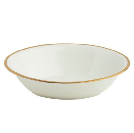 White Signature Gold No Monogram Oval Vegetable Bowl - Pickard China - WSIGONM-041-DX