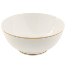  White Signature Gold No Monogram Round Footed Bowl - Pickard China - WSIGONM-155-AT