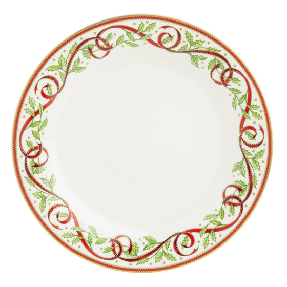 White Winter Festival Bread and Bread and Butter Plate - Pickard China - WWINFEG-009-TR